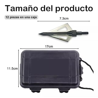 Foto 3 | Foto 3 | Puntas Navaja para Flechas de Arco Profesional Deportivo Plata 12 Piezas