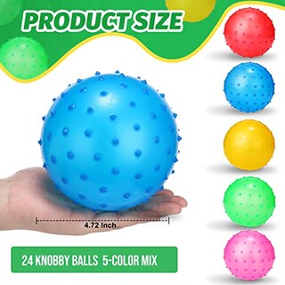 Foto 2 | Foto 2 | Pelota De Peluche Knobby Balls Jerify, 24 Piezas, 12 Cm, Con Punta - Venta Internacional.