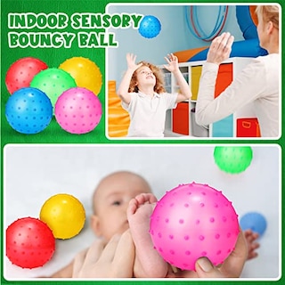 Foto 4 | Foto 4 | Pelota De Peluche Knobby Balls Jerify, 24 Piezas, 12 Cm, Con Punta - Venta Internacional.