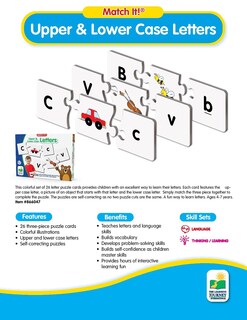 Foto 5 | Foto 5 | Rompecabezas ABC Mayúsculas y Minúsculas para Niños - Venta Internacional
