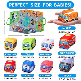 Foto 4 | Foto 4 | Venta Internacional - Juego De Juguetes Blandos Alasou Con Tapete De Juego Y Bolsa De Almacenamiento Para 1 A 2 Años