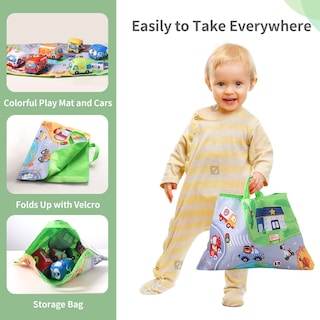 Foto 5 | Foto 5 | Venta Internacional - Juego De Juguetes Blandos Alasou Con Tapete De Juego Y Bolsa De Almacenamiento Para 1 A 2 Años