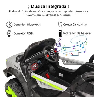 Foto 3 | Foto 3 | Camioneta Eléctrica Montable Niños Control Remoto Bluetooth