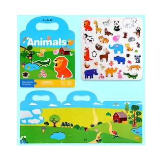 Foto 4 | Foto 4 | Libros de Reutilizables Pegatinas Niños de 2 a 6 Años 2 piezas