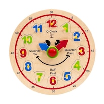 Puzle Educativo Con Forma De Juguete, De Madera, Colorido, Con Forma De Reloj Feliz - Venta Internacional.
