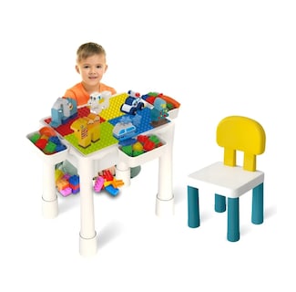 Foto 1 | Foto 1 | Mesa Didactica Con Juego De Bloques Para Niños Incluye Silla