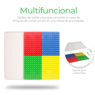 Foto 4 | Foto 4 | Mesa Didactica Con Juego De Bloques Para Niños Incluye Silla