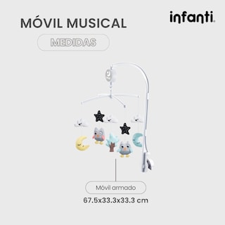 Foto 4 | Foto 4 | Móvil Musical Infanti Búhos Con Juguetes Colgantes