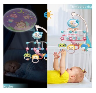 Foto 2 | Foto 2 | Brazo Móvil Musical Para Cuna Sonajero Giratoria Proyector Belug, Azul