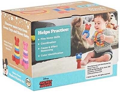 Foto 2 | Foto 2 | Set Shake & Rattle Green Toys Disney Baby Mickey Mouse - Venta Internacional