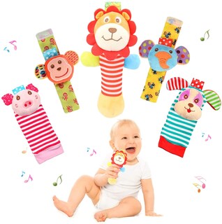 Foto 1 | Foto 1 | Juego de Calcetines y Sonajeros para Bebés Bloobloomax - Venta Internacional