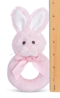 Foto 7 | Foto 7 | Sonajero De Peluche Bearington Baby Lil' Bunny Rosa Con Anillo - Venta Internacional.