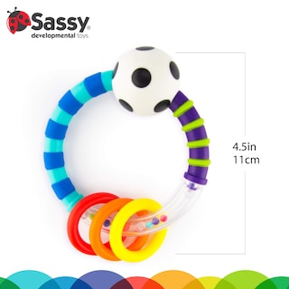 Foto 4 | Foto 4 | Sonajero Con Forma De Anillo Para Bebés Developmental, De Alto Contraste - Venta Internacional.