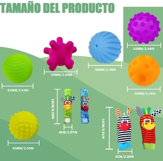 Foto 2 | Foto 2 | Set De Juguetes Sensoriales Xtellar Para Bebés – Pelotas Didácticas Y Accesorios Para Estimulación Temprana