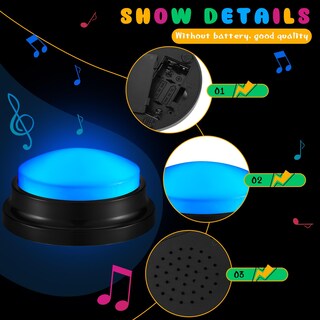 Foto 4 | Foto 4 | Glowing Buzzers Honoson Para Juegos De Preguntas, 8 Piezas, Multicolor - Venta Internacional.