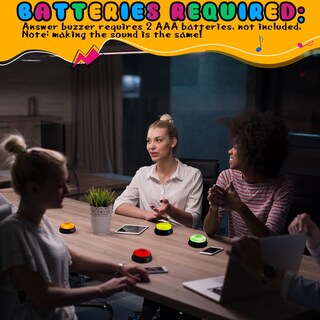Foto 6 | Foto 6 | Glowing Buzzers Honoson Para Juegos De Preguntas, 8 Piezas, Multicolor - Venta Internacional.