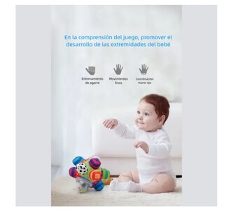 Foto 4 | Foto 4 | Juguete Bola Sonaja Texturas Estimulación Suave