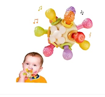 Foto 1 | Foto 1 | Juguetes Sensoriales Para Bebés Chupete Suave Sonajeros