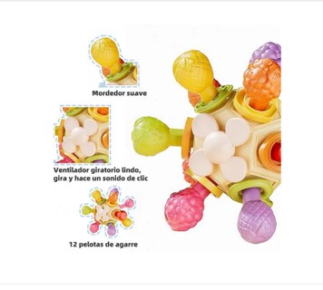 Foto 2 | Foto 2 | Juguetes Sensoriales Para Bebés Chupete Suave Sonajeros