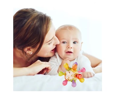 Foto 4 | Foto 4 | Juguetes Sensoriales Para Bebés Chupete Suave Sonajeros
