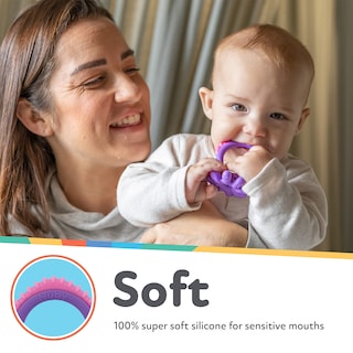 Foto 3 | Foto 3 | Mordedera Nuby Soft sin BPA para Bebés de más de 3+ - Venta Internacional