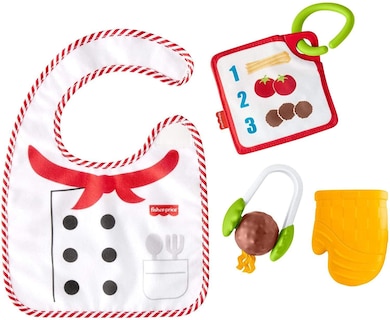Foto 1 | Foto 1 | Set De Juguetes Fisher-price Cutest Chef Con Babero Y Mordedor Para Más De 3 Meses - Venta Internacional.