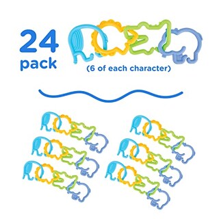 Foto 4 | Foto 4 | Juego de 24 Clips para Bebé Nuby Animal Click 3+