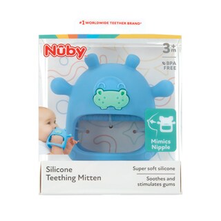 Foto 5 | Foto 5 | Manopla De Dentición Nuby, De Silicona, Con Empuñadura Para La Muñeca, Más De 3 Meses, Hipopótamo - Venta Internacional.