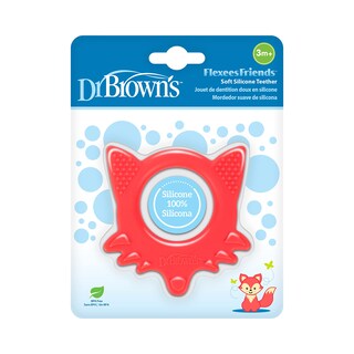 Foto 2 | Foto 2 | Teether Dr. Brown's Flexees Friends Orange Fox Silicone, 3 M O Más - Venta Internacional.