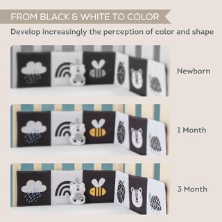 Foto 3 | Foto 3 | Libro De Actividades Suave Taf Toys En Blanco Y Negro De Alto Contraste - Venta Internacional.