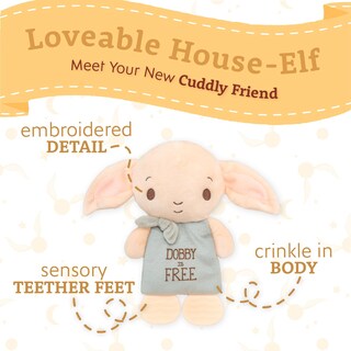 Foto 3 | Foto 3 | Peluche Teether Kids Preferred Harry Potter Dobby De 25 Cm - Venta Internacional.