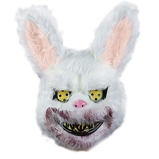Foto 1 | Foto 1 | Venta Internacional - Máscara de Conejito de Halloween de Peluche con Diseño Realista