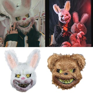 Foto 3 | Foto 3 | Venta Internacional - Máscara de Conejito de Halloween de Peluche con Diseño Realista