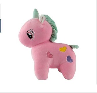 Foto 1 | Foto 1 | Venta Internacional - Unicornio de Peluche con Corazones Rosa para Niños