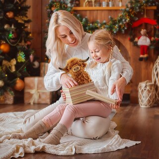 Foto 2 | Foto 2 | Peluche Toaje con forma de Vaca de las Tierras Altas 27,4 cm color marrón