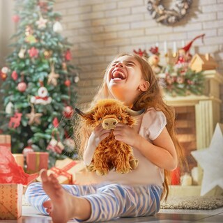 Foto 3 | Foto 3 | Peluche Toaje con forma de Vaca de las Tierras Altas 27,4 cm color marrón