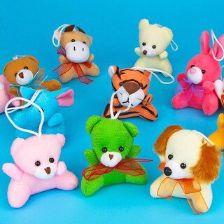 Foto 4 | Foto 4 | Juego De Juguetes De Animales De Peluche Aitbay, Paquete De 30 Con Llavero Para Niños - Venta Internacional.