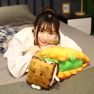 Foto 2 | Foto 2 | Cojín Para Dormir Con Forma De Muñeca De Peluche Con Dibujos Animados De Galletas Para Niños - Venta Internacional.