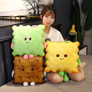Foto 3 | Foto 3 | Cojín Para Dormir Con Forma De Muñeca De Peluche Con Dibujos Animados De Galletas Para Niños - Venta Internacional.