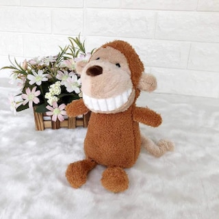 Foto 1 | Foto 1 | Muñeco Dinosaurio De Peluche Sonriendo Con Dientes Grandes - Venta Internacional.
