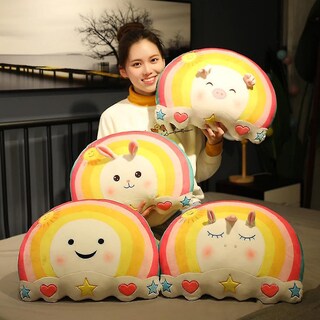 Foto 3 | Foto 3 | Peluche De Peluche Pillow Smile Con Forma De Nube Arcoíris - Venta Internacional.