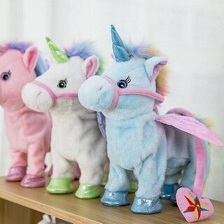 Foto 4 | Foto 4 | Juguete De Peluche Eléctrico Con Forma De Unicornio Para Caminar - Venta Internacional.