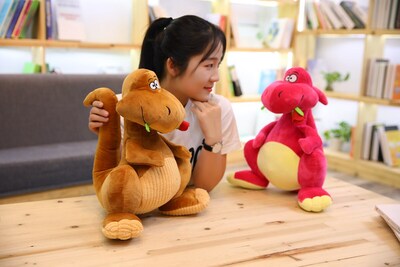 Foto 2 | Foto 2 | Muñeco De Peluche Gigante Con Dibujos Animados De Dinosaurio Tyranno Para Niños De 2 A 15 Años - Venta Internacional.
