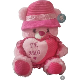 Foto 1 | Foto 1 | Peluche Rosa De 30 Cm Con Texto «i Love You With Sound» - Venta Internacional.
