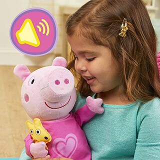Foto 3 | Foto 3 | Muñeca De Peluche Peppa Pig Peppa's Bedtime Lullabies Con Peluche De 28 Cm - Venta Internacional.