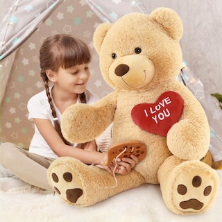 Foto 6 | Foto 6 | Peluche Gigante Mao Golan de 36 Pulgadas Con Texto Te Amo - Venta Internacional