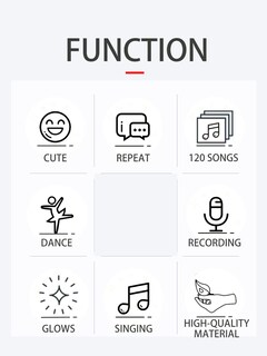 Foto 2 | Foto 2 | Juguete para Imitar a Un Bebé Dancing Talking Cactus con Led 120 Canciones - Venta Internacional