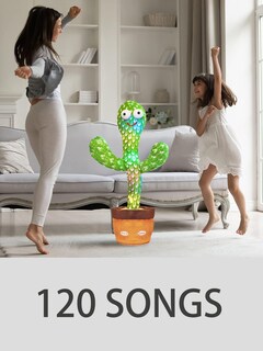 Foto 3 | Foto 3 | Juguete para Imitar a Un Bebé Dancing Talking Cactus con Led 120 Canciones - Venta Internacional