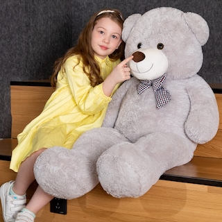 Foto 2 | Foto 2 | Peluche Teddy Bear Maogolan Big Fluffy Grey 99 Cm - Venta Internacional.