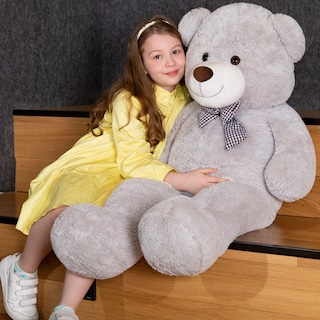 Foto 3 | Foto 3 | Peluche Teddy Bear Maogolan Big Fluffy Grey 99 Cm - Venta Internacional.